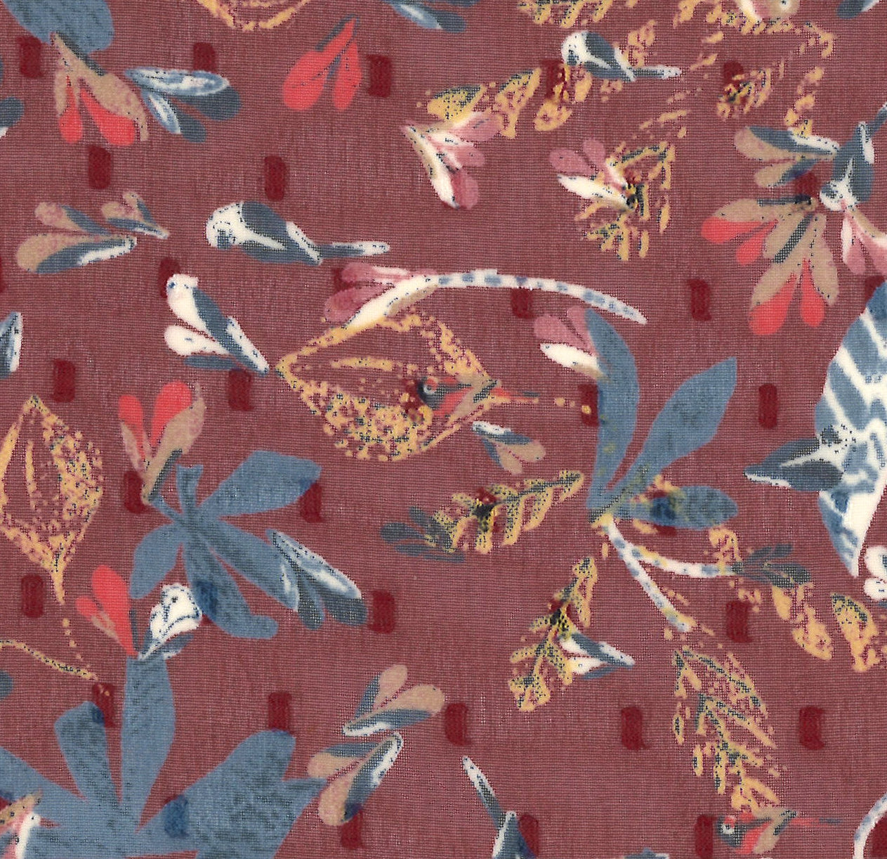 87023-03 Maroon Woven Polyester Plumtie Chiffon Floral Print 100% 160g/yd 56&quot; floral plumtie polyester print red woven Print, Chiffon - knit fabric - woven fabric - fabric company - fabric wholesale - fabric b2b - fabric factory - high quality fabric - hong kong fabric - fabric hk - acetate fabric - cotton fabric - linen fabric - metallic fabric - nylon fabric - polyester fabric - spandex fabric - chun wing hing - cwh hk - fabric worldwide ship - 針織布 - 梳織布 - 布料公司- 布料批發 - 香港布料 - 秦榮興