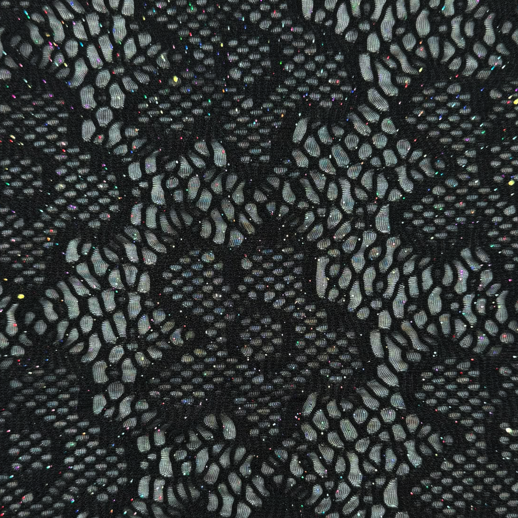 120001-01 Black Jacquard Metallic Scale